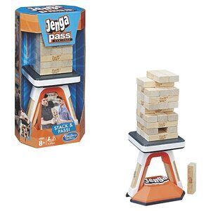 Jenga Pass Hasbro Stacking Games New in Box For Age 8+